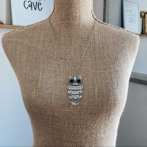 Silver Owl Necklace